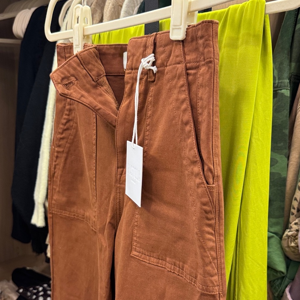 Pistola Women's High Rise Jeans in Brown - Picture 3 of 4